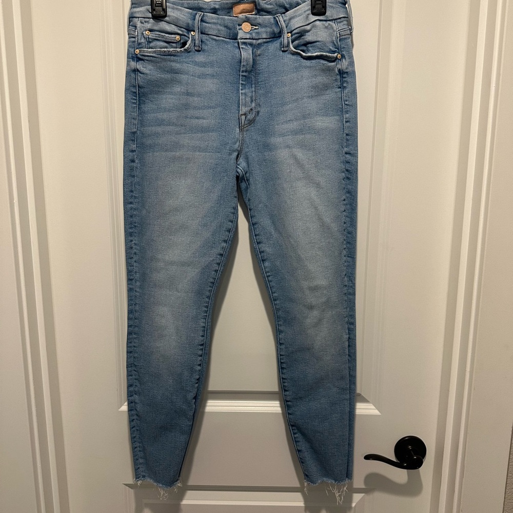 Mother jeans the looker ankle fray limited edition.